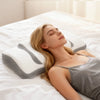 JHK Queen Size Memory Foam Cervical Neck Pillow Ergonomic Support Contour for Side with Arm Rest Slot and Ice Silk Pillowcase
