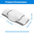 JHK Queen Size Memory Foam Cervical Neck Pillow Ergonomic Support Contour for Side with Arm Rest Slot and Ice Silk Pillowcase