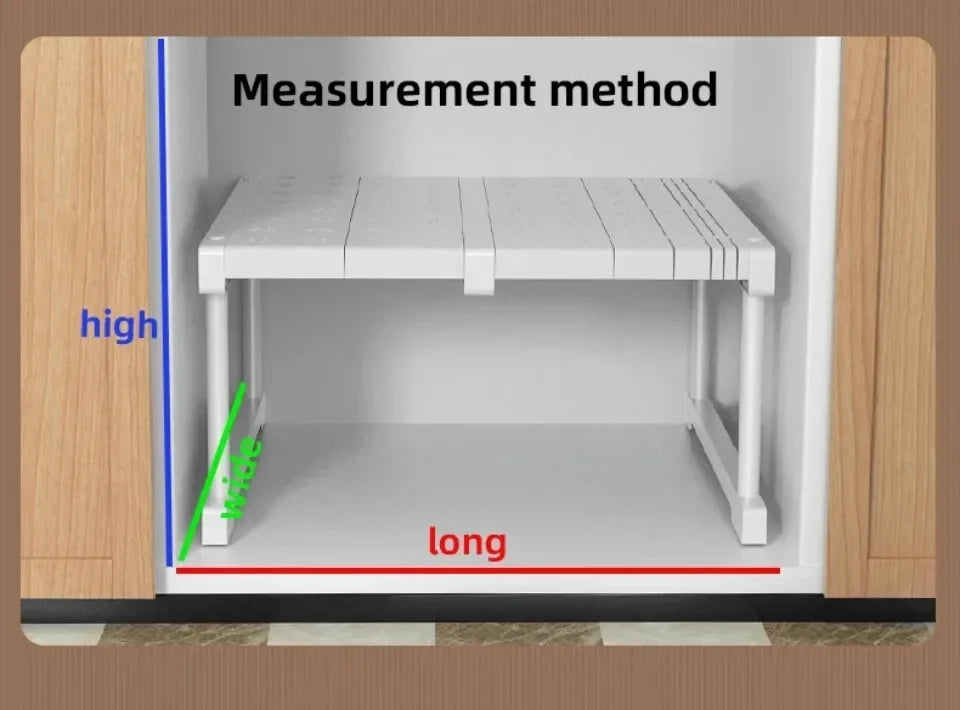 Closet Shelf Wardrobe Organizer Stackable Shelves Clother Storage Rack Telescopic Punch-Free Adjustable Wardrobe Divider Board