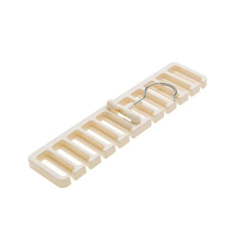 Tie Belt Hanger Wardrobe Closet Organizer 10 Card Slots Large Capacity Belt Storage Rack Scarf Tie Hanging Organizer Scarf Hook