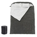 JHK Double Sleeping Bag for Adults with Pillow Lightweight 3 Season Portable Compact Sleeping Bag for 2 Person Hiking Fishing