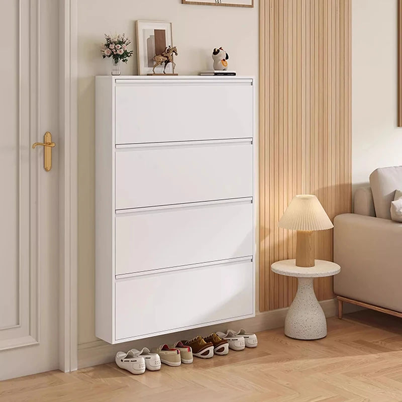 Metallic Ultra Thin Shoe Cabinet Multifunction Indoor Hallway Shoe Cabinet For Home Entrance Scarpiera Mobile Cabinet Furniture