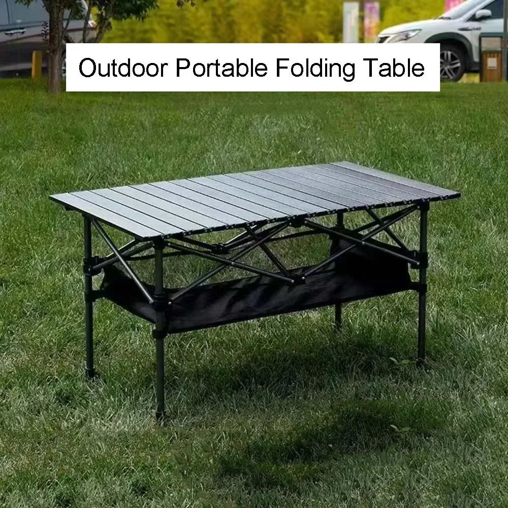 Camping Folding Table Lightweight Organizer Desk with Carrying Bag Multi-Purpose Outdoor Picnic Beach Leisure Desks Essentials