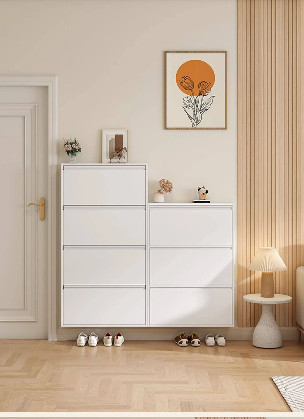 Metallic Ultra Thin Shoe Cabinet Multifunction Indoor Hallway Shoe Cabinet For Home Entrance Scarpiera Mobile Cabinet Furniture
