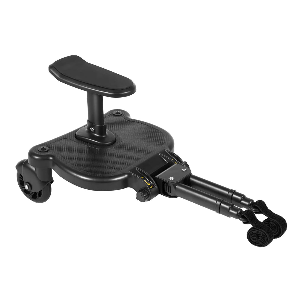 Universal 2-in-1 Stroller Board And Seat Pram Pedal Adapter for Kids - Detachable Safety Ride Board for Pushchair with 25kg Load