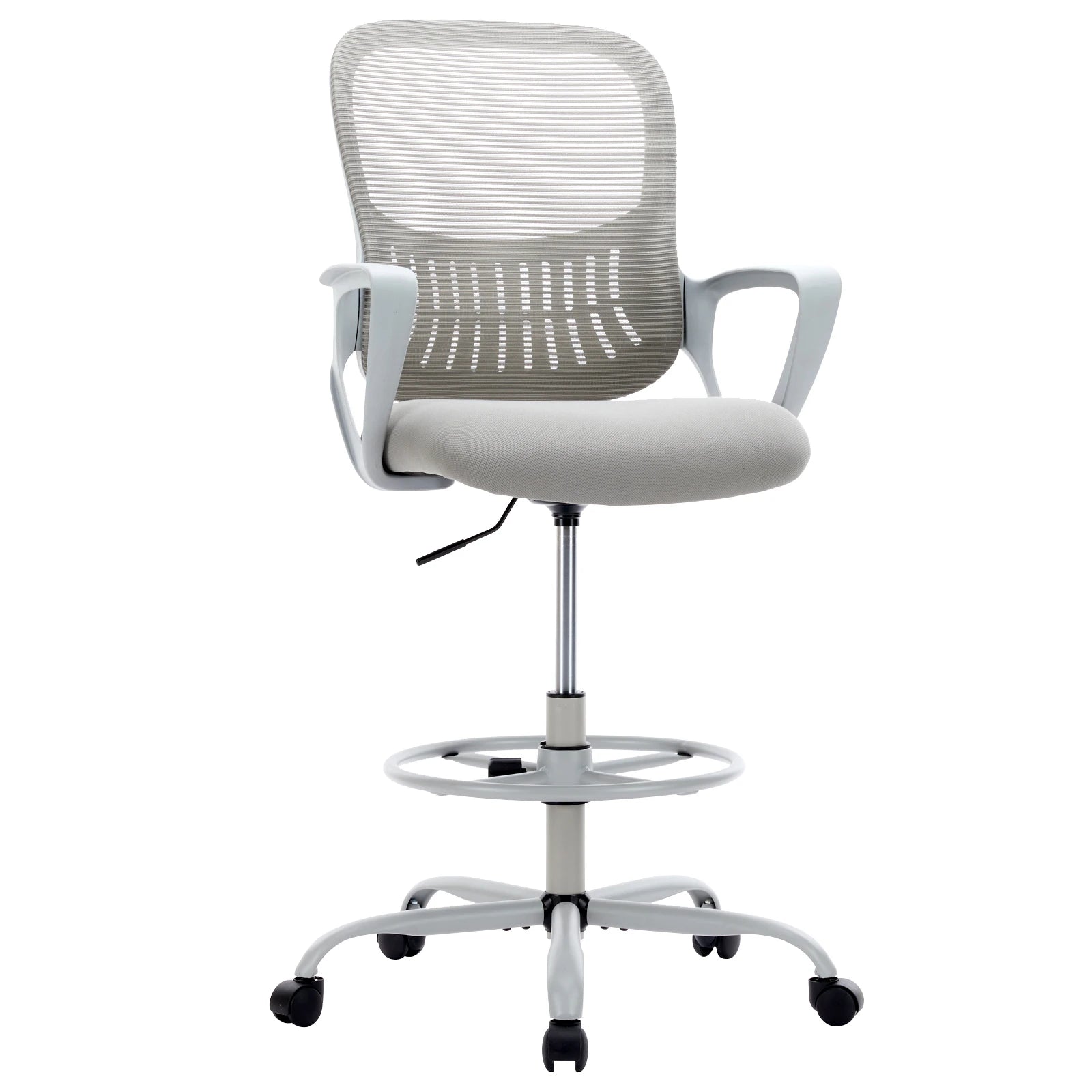 JHK Ergonomic Mesh Backrest Office Desk Chair Adjustable Height Computer Rolling Work Swivel Gaming Chairs With Wheels For Home