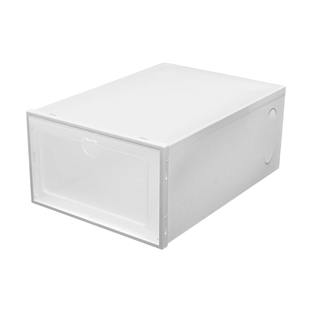 20PCS Foldable Flip Shoe Boxes Set, Shoe Rack Stackable Storage Container Plastic Clear Shoe Case Home Organizer 33*23*14cm