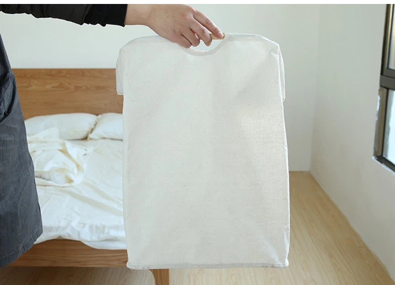 1pc Collapsible Laundry Basket with Handle Large Capacity Household Bathroom Dirty Clothes Storage Basket Clothes Organizer