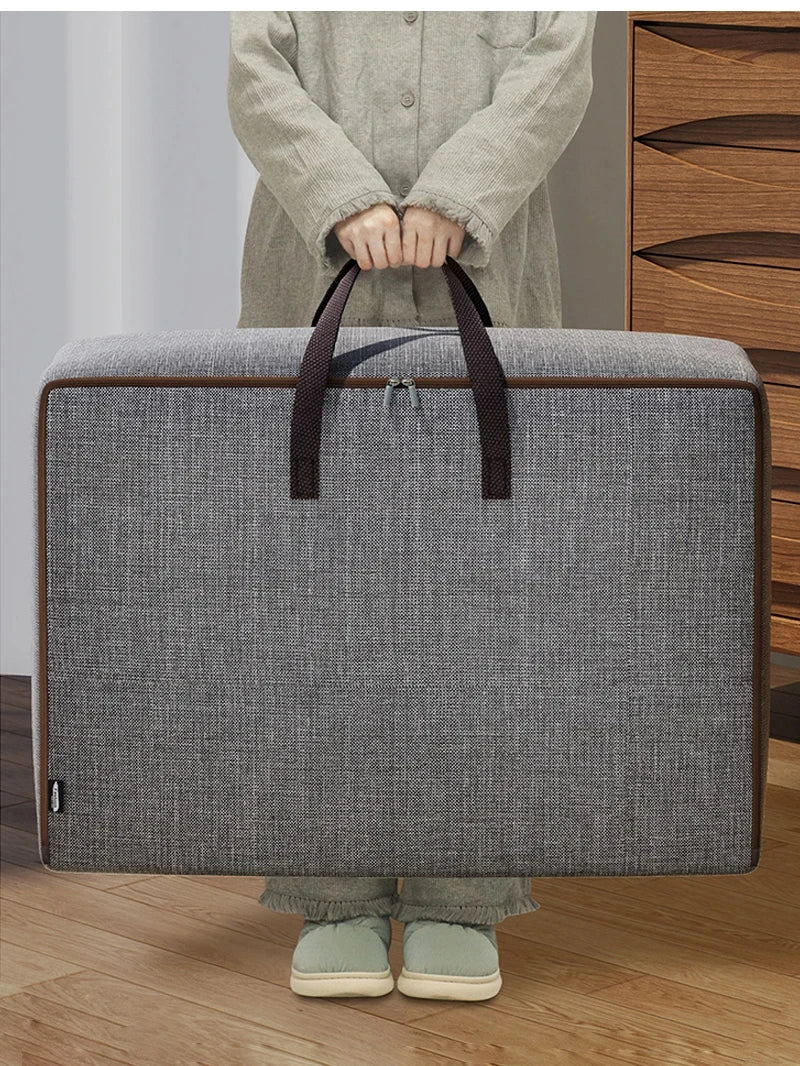 1pc Large-capacity Quilt Storage Bag Oxford Clothes Packing Bag Waterproof Durable Luggage Bag With Handle Wardrobe Organizer