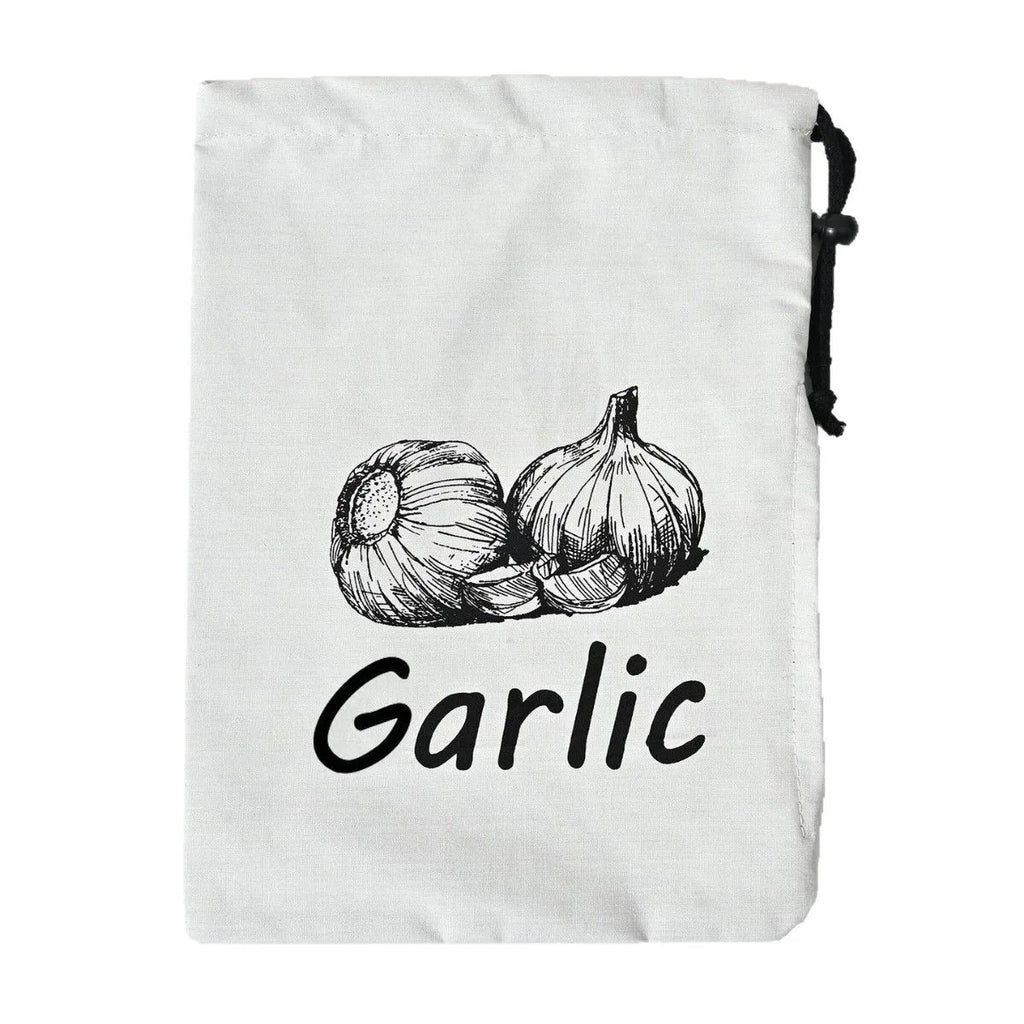 Potato Onion Garlic Storage Bag Durable Kitchen Vegetables Storage Pouch Drawstring Food Storage Bags with Zipper
