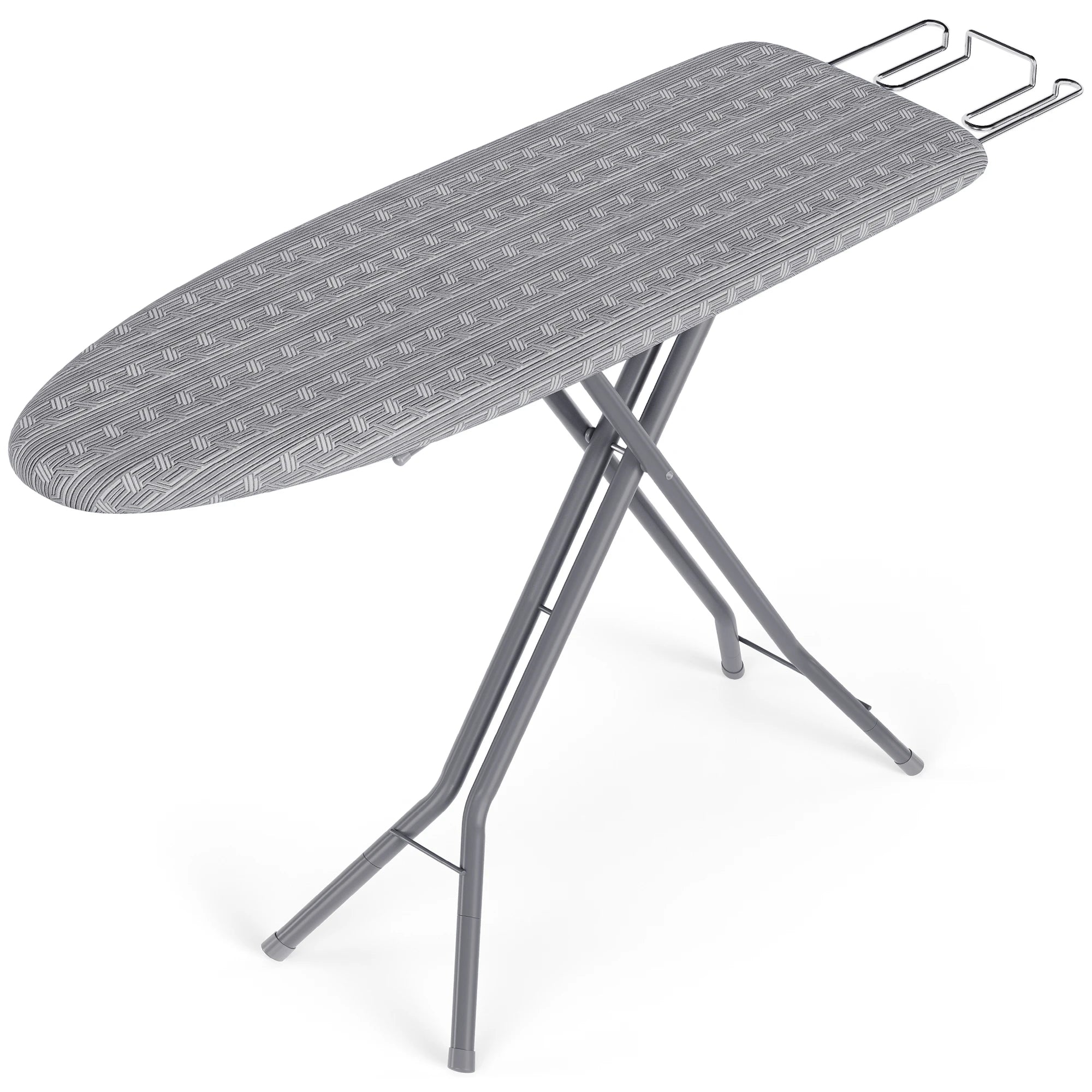 SONGMICS Ironing Board, Foldable Iron Board, Height Adjustable up to 35 Inches, with 4 Layered Cover and Pad, Iron Rest, Hook, S