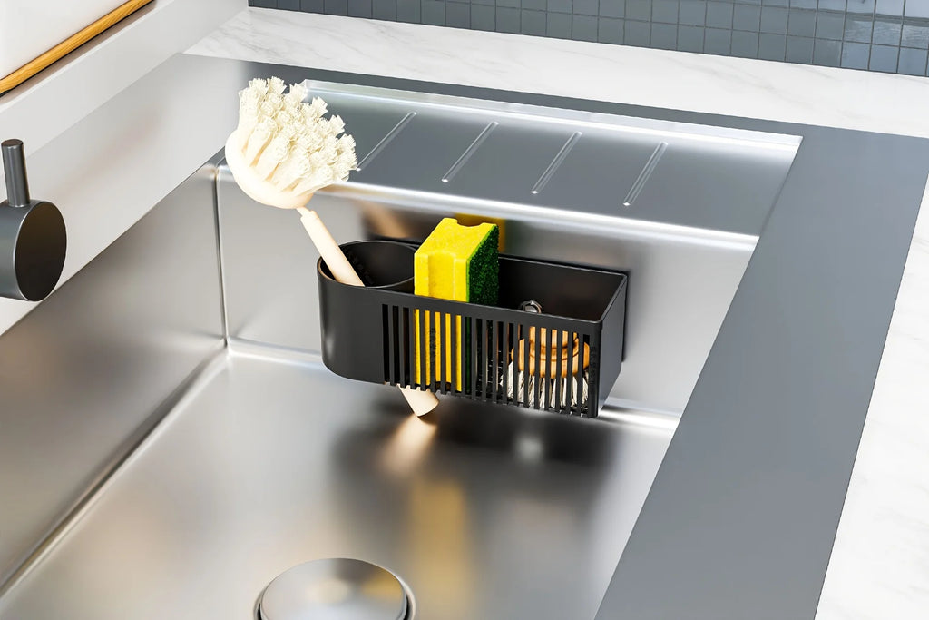 1pc Kitchen Drain Rack Kitchen utensils storage basket used for storing cleaning tools sponge cleaning drying drain basket