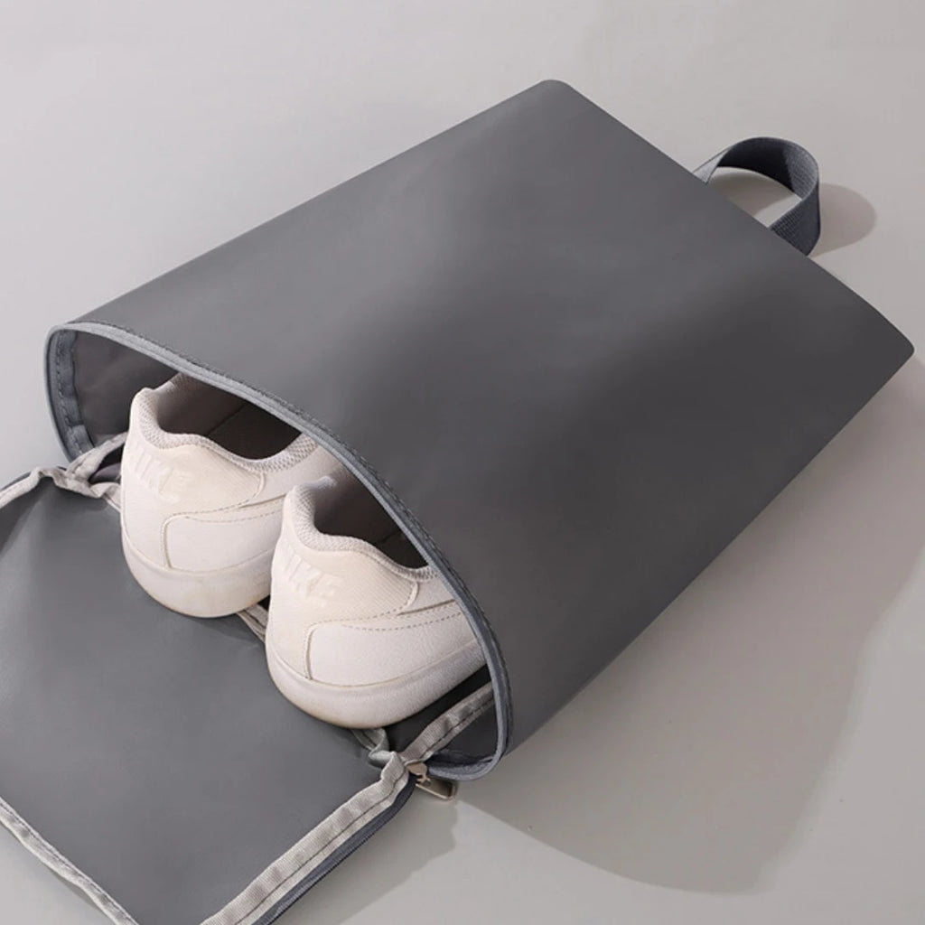 Portable Shoe Storage Bag Travel Outdoors Clothing Organizer Bags with Mesh Pouch Multi-functional Underwear Storage Handbag