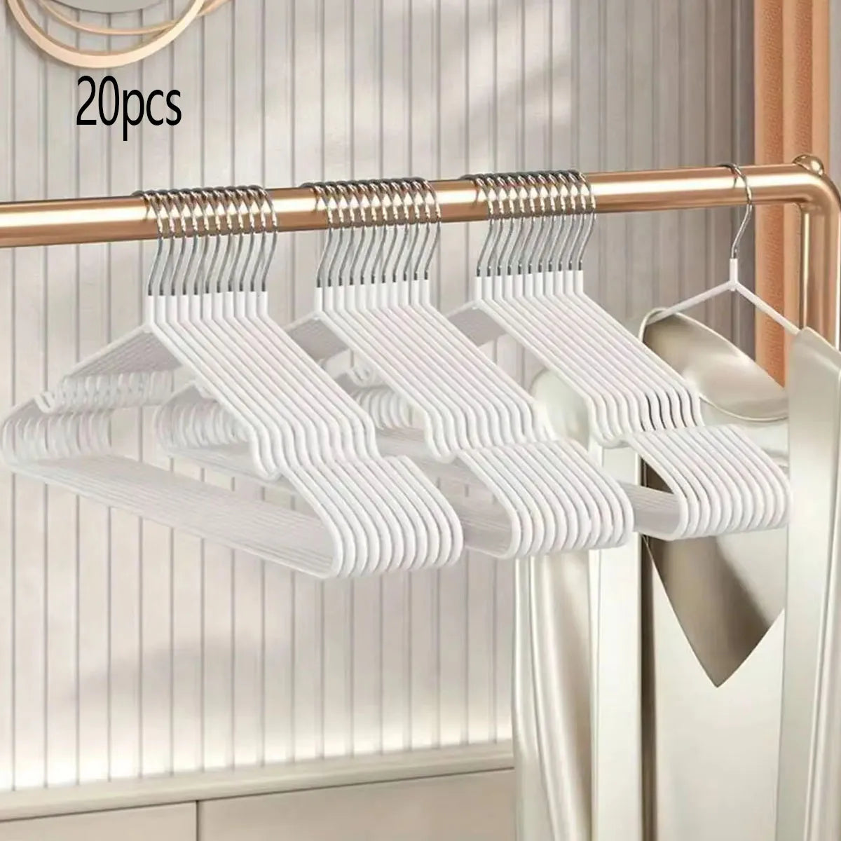 Stainless Steel Anti Slip Clothes Hanger 10 20 30 50 Pack Space Saving Durable
