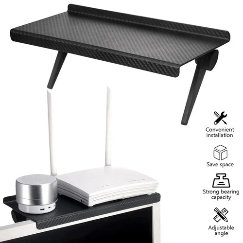 1PC Computer and TV Screen Storage Rack Wireless Router Set-top Box Rack No Perforated Storage Bracket Divine Tool Hot Selling