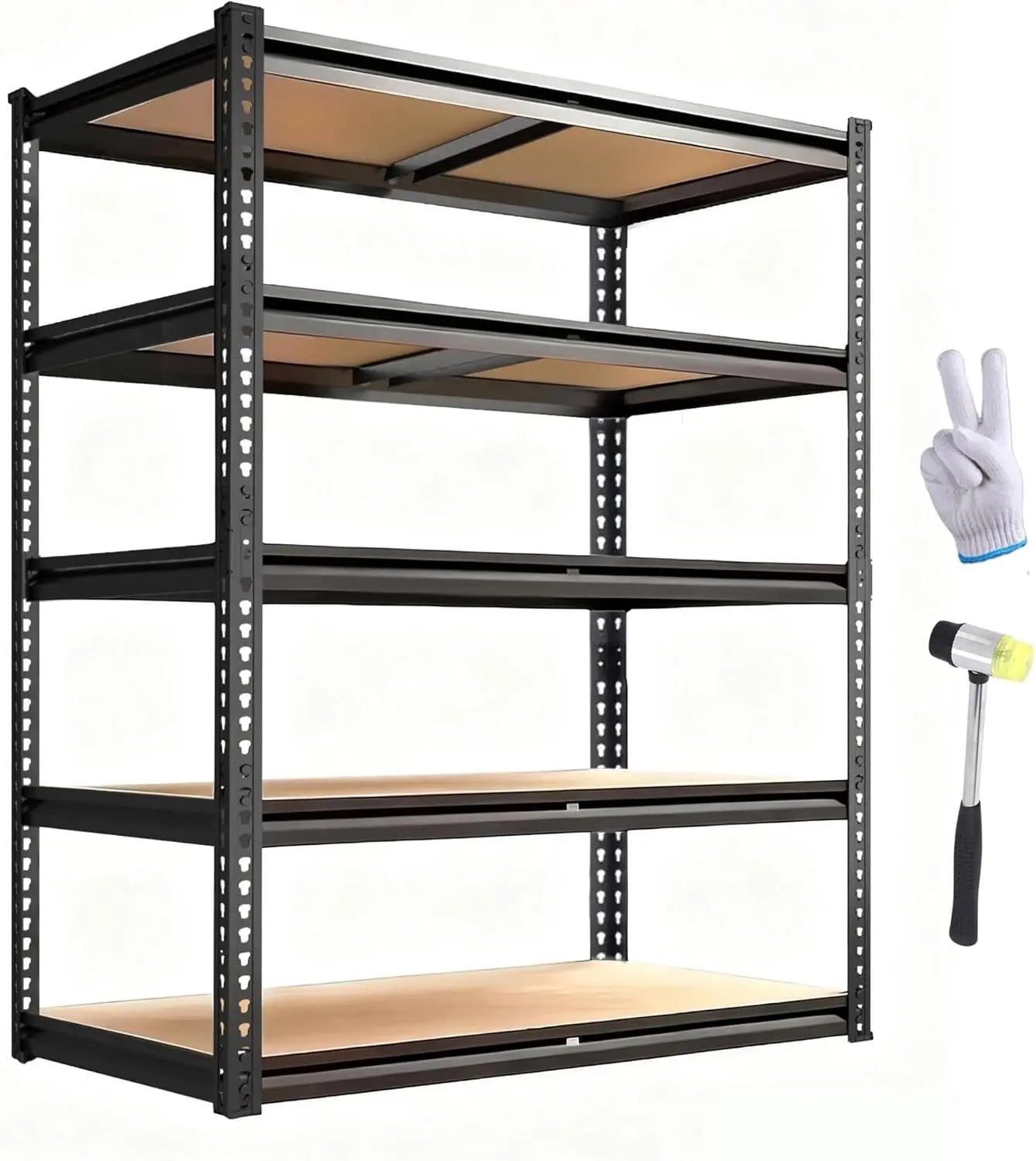 Heavy Duty Garage Shelving Unit 2400 LBS Steel Adjustable Rack 12x28x60