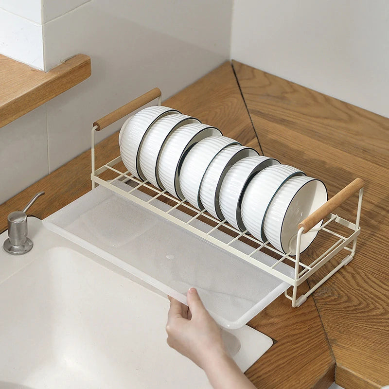 Kitchen Dish Storage Rack Cabinet Organizer Portable Dishes Drying Rack Plate Bowl Drying Rack Desktop Dish Holder Kitchen