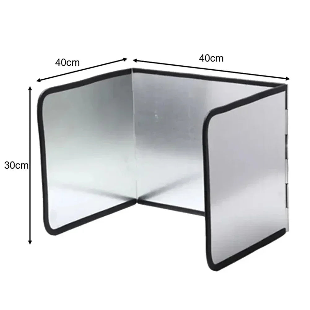 Galvanized Kitchen Splashback Guard Stove Oil Splash Shield Gas Cooker Anti-Grease Protective Board Heat Resistant Stovetop