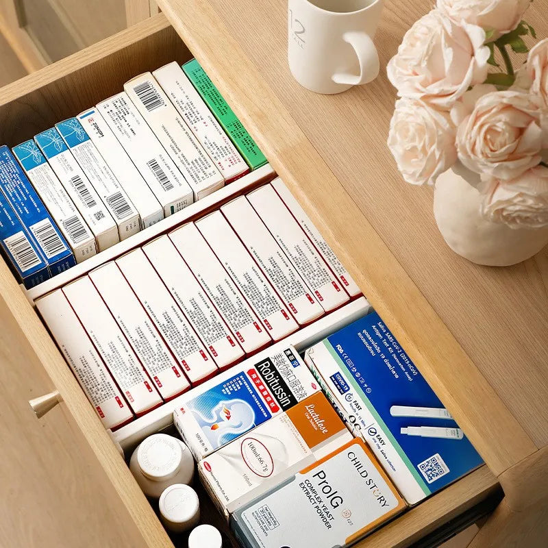 1pc Retractable Drawer Storage Partition Board  Sorting baffle Multi-functional kitchen Tableware Underwear Cosmetics Organizer