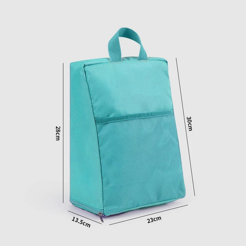 Portable Shoe Storage Bag Travel Outdoors Clothing Organizer Bags with Mesh Pouch Multi-functional Underwear Storage Handbag