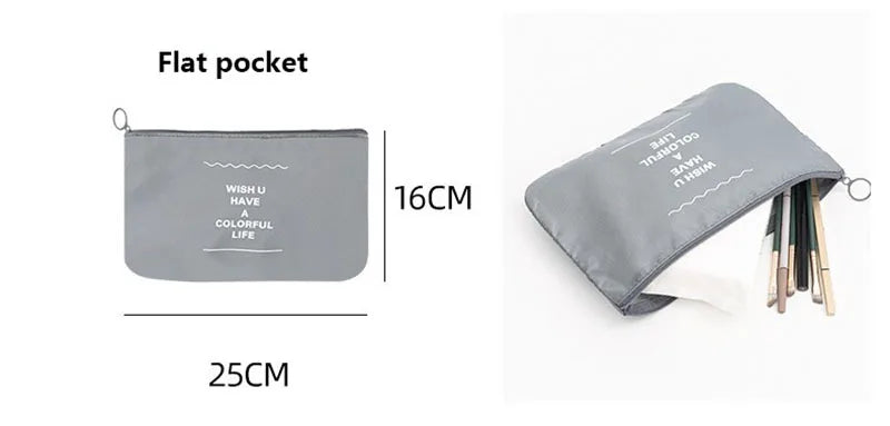 7/8/9/10 Pcs Set Travel Organizer Storage Bags Suitcase Packing Cubes Set Cases Portable Luggage Clothes Shoe Tidy Pouch Folding