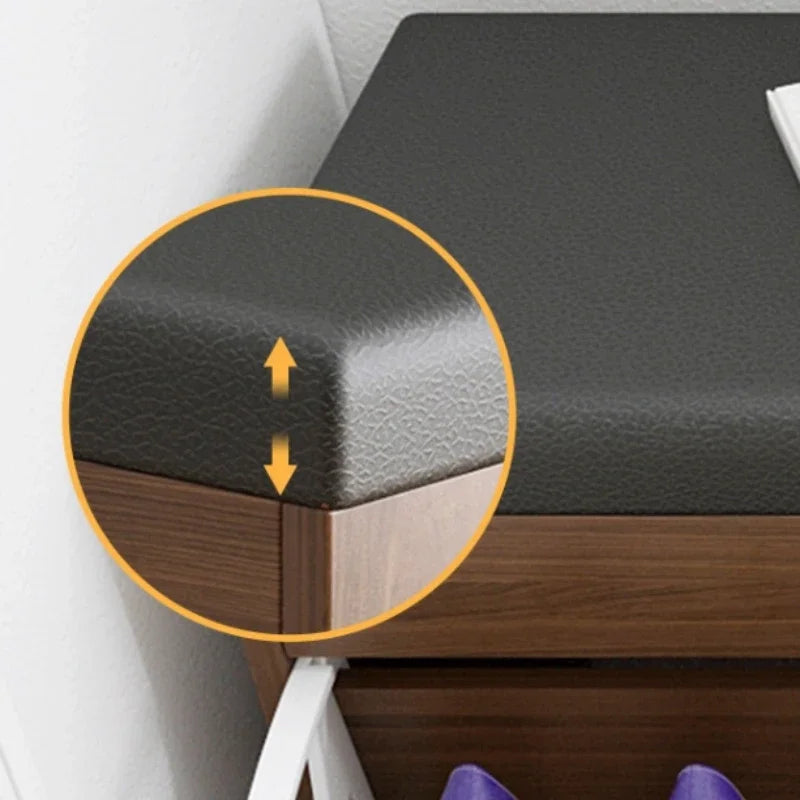 Shoe Cabinet Stool Household Entrance Wooden Shoes Changing Benchs Cabinet Seat Stools Integrated Large Capacity Shoe Rack Bench