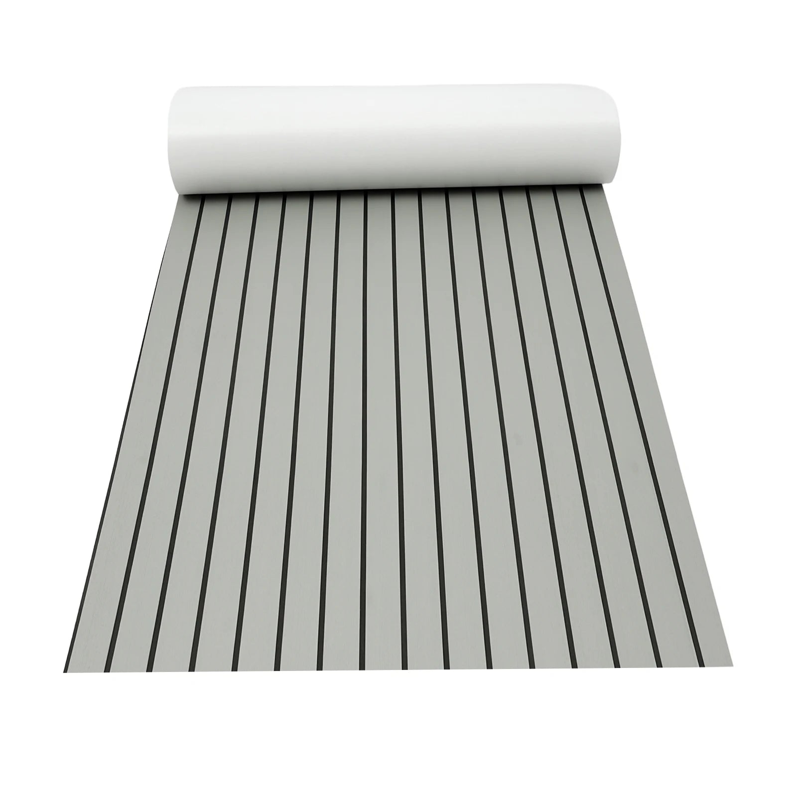 240x90cm EVA Foam Teak Floor Mat 6mm Thick Anti-Slip Self-Adhesive Pad Cuttable Waterproof Marine Carpet for Boat Deck RV Yacht