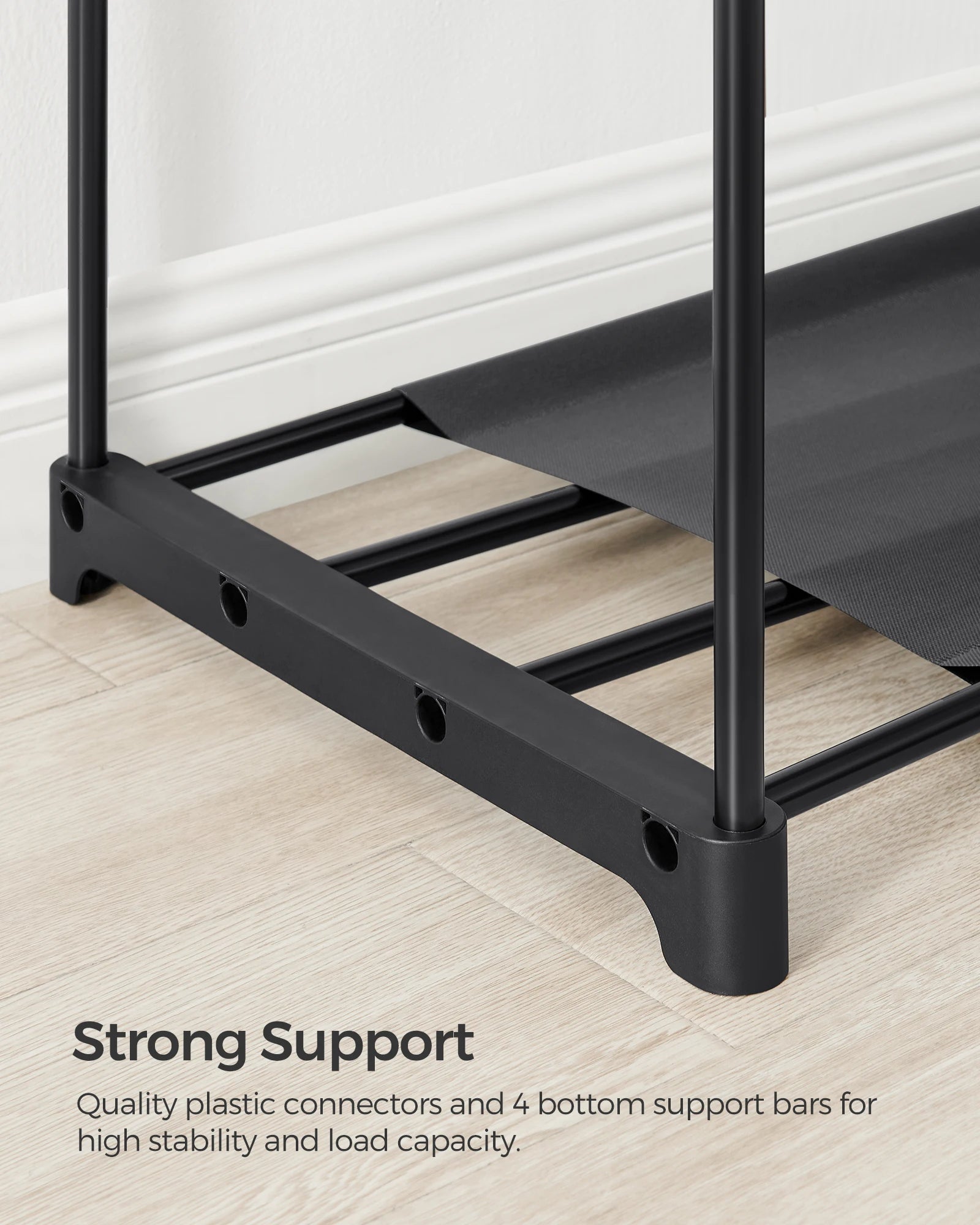 SONGMICS Portable Closet, Freestanding Closet Organizer, Clothes Rack with Shelves, Hanging Rods, Storage Organizer, for Cloakro