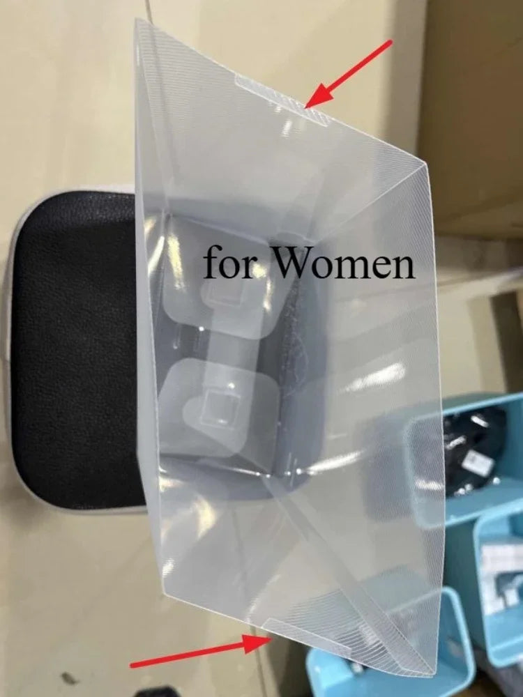 6pcs Transparent Shoe Boxes Stackable Shoe Cases Storage Plastic Shoes Box Dustproof Sneaker Boxes Shoes Furniture Organizers