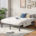 JHK Basic 12IN Twin Full Queen King Size Bed Frame Metal Platform Bedroom Frames with Storage Space Sturdy Steel Slat Support