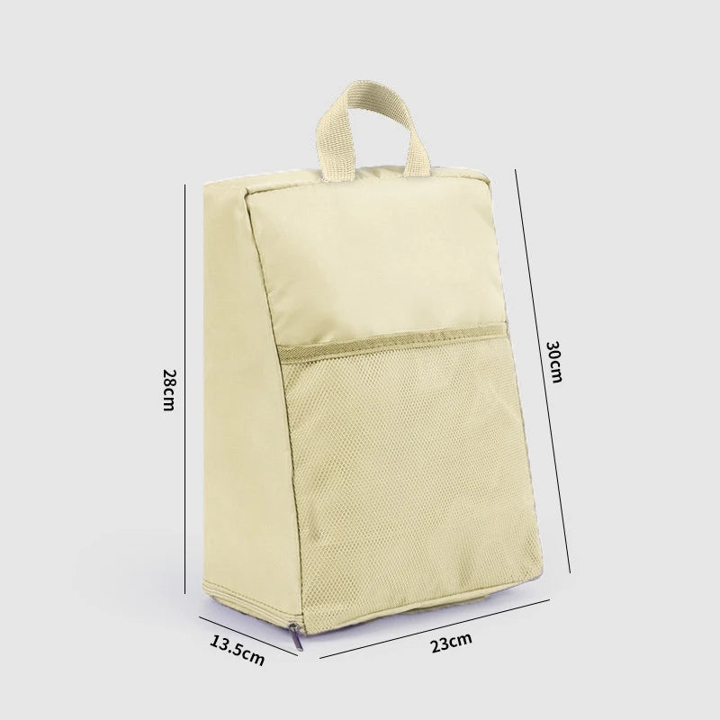 Portable Shoe Storage Bag Travel Outdoors Clothing Organizer Bags with Mesh Pouch Multi-functional Underwear Storage Handbag