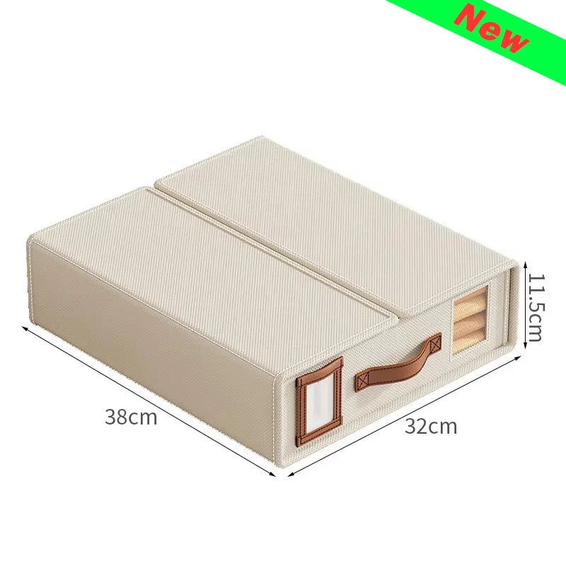 1pc Non-woven Fabric Bed Sheet Storage Box Foldable Clothes Storage Box Large-capacity Covered Storage Basket Wardrobe Organizer