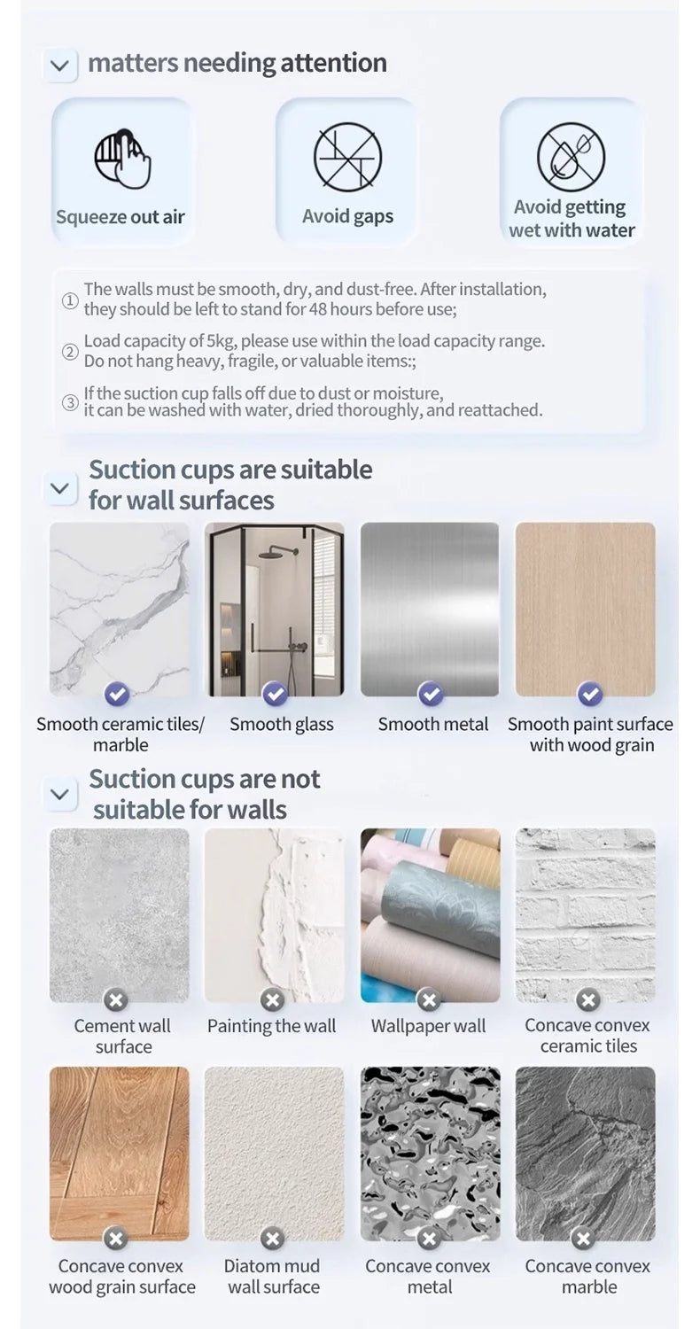 No Need To Drill Suction Cup rotating towel rack multi-bar folding rack towel rack Bathroom bath towel rack Kitchen storage rack