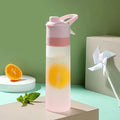 650ml Spray Water Bottle Portable Outdoor Sport Water Bottle for Girls Gym Fitness Drinking Drinkware Hiking Riding Water Bottle