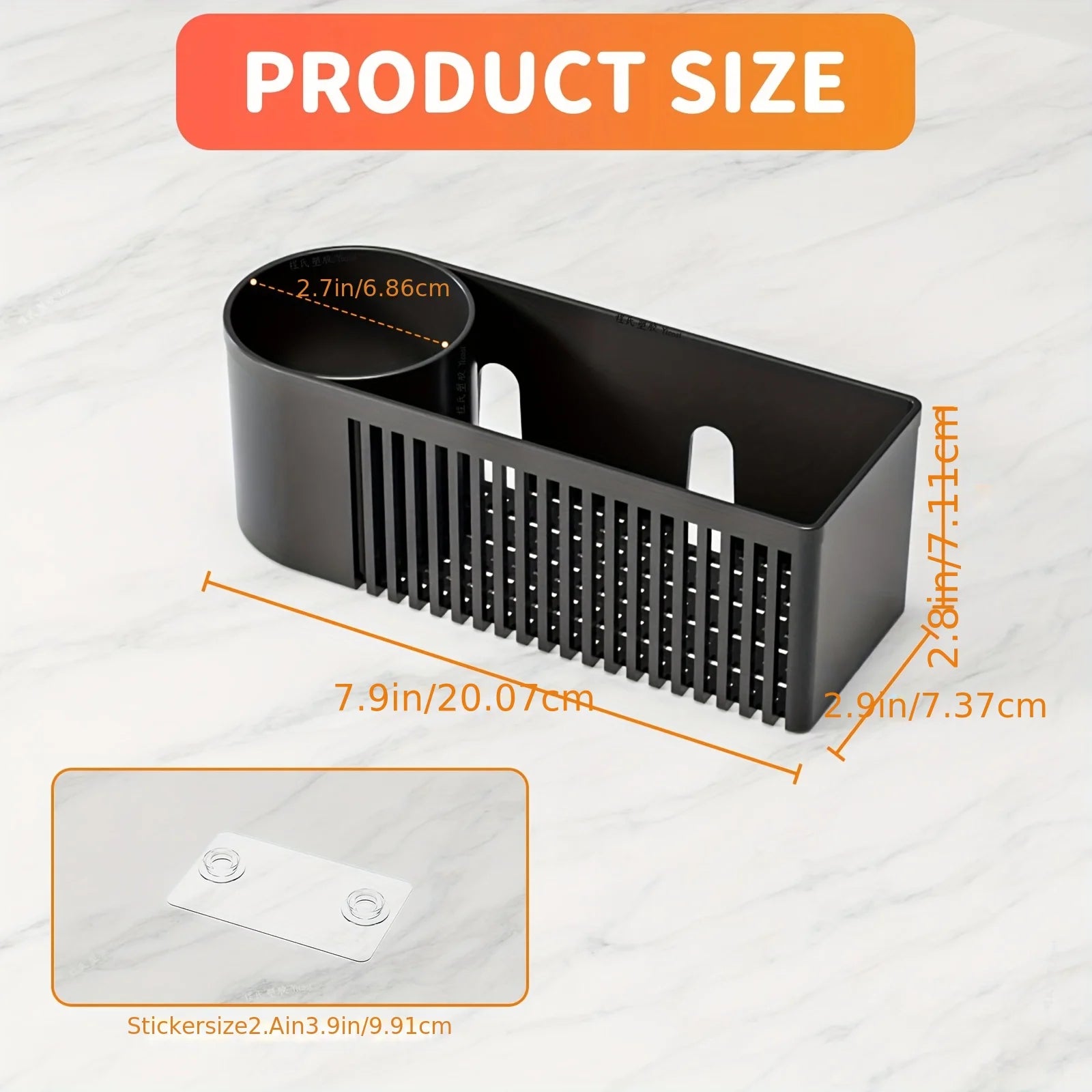 1pc Kitchen Drain Rack Kitchen utensils storage basket used for storing cleaning tools sponge cleaning drying drain basket