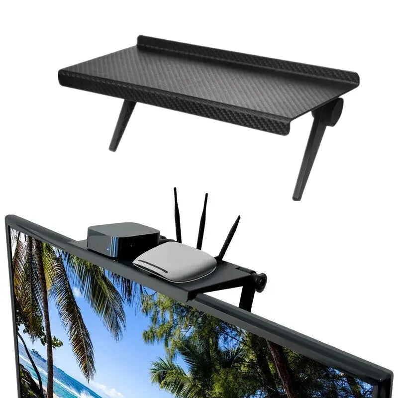 1PC Computer and TV Screen Storage Rack Wireless Router Set-top Box Rack No Perforated Storage Bracket Divine Tool Hot Selling