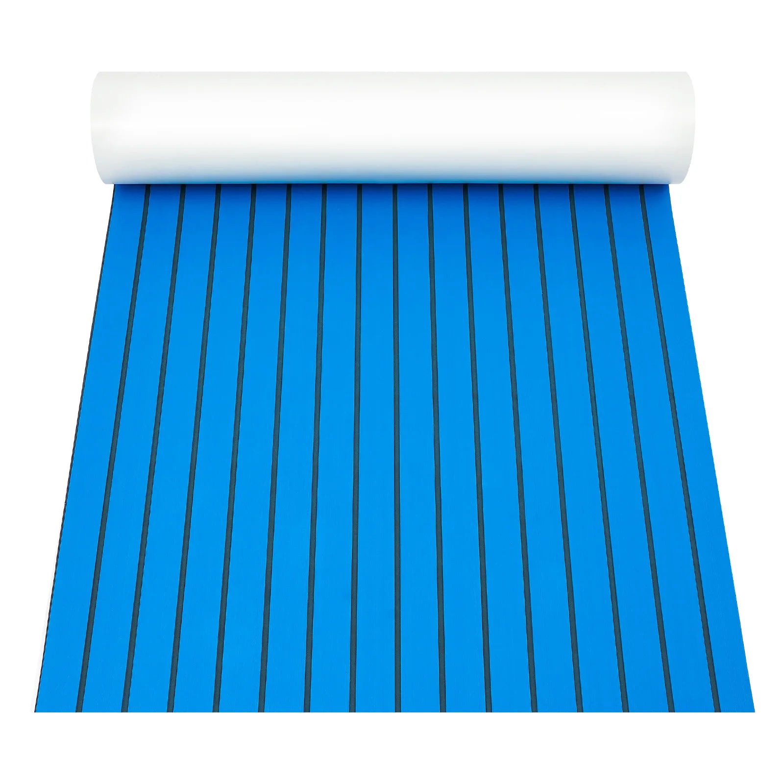 240x90cm Self-Adhesive EVA Foam Teak Boat Floor Mat, 6mm Thick Cuttable Waterproof Anti-Slip Pad Marine Carpet for Deck RV Yacht