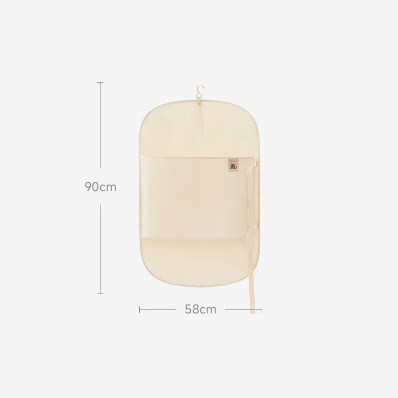 1pc Down Jacket Compressed Dust Cover Clothes Compression Hanging Bag Household Visible Clothes Storage Bag Wardrobe Organizer
