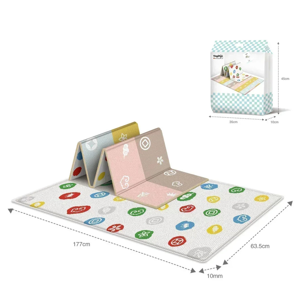 Non Toxic Foldable Baby Play Mat Educational Children's Room Carpet Non Slip and Anti Fall Floor Children's Activity Toys