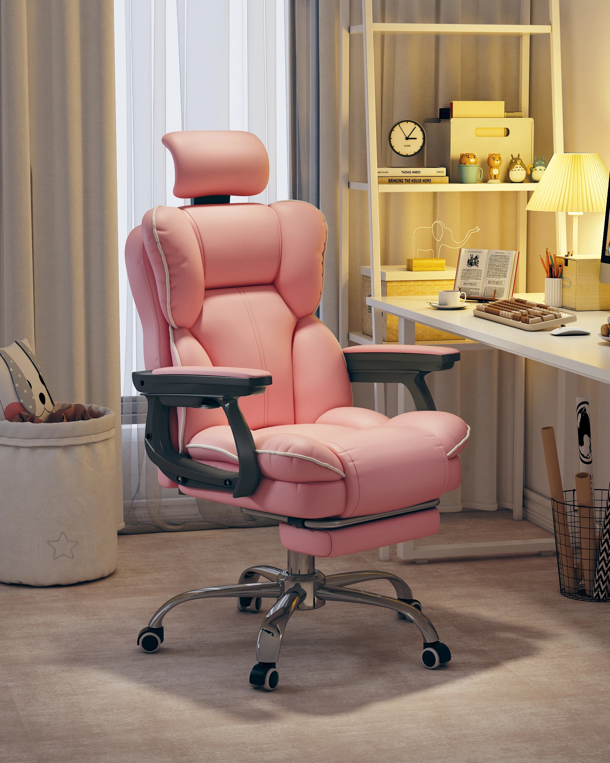 Ergonomic Chair PU Leather Computer Gaming Chairs Executive Gamer Chair Adjustable High Back Office Chair Office Furniture