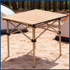 Outdoor folding table, camping portable folding table and chair set, ultra-light egg roll table, camping folding table, camping