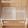 1pc Wardrobe Scalable Layered Partition Board Stackable Large-capacity Shelf Shoe Cabinet Sorting Board Wardrobe Organizer