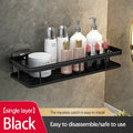 Bathroom Storage Rack Stainless Steel Anti Rust Storage Shower Rack Suction Cup Storage Rack Household Storage Appliances