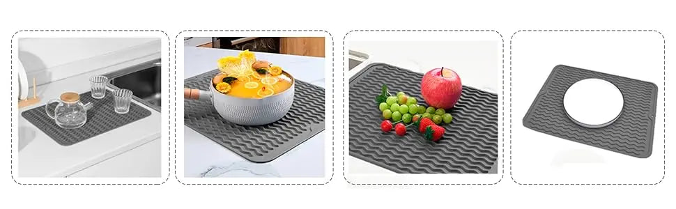 50 X 40 Cm Foldable Kitchen Sink Mat, Anti-slip,High Temperature Resistant, Dish Drying Mat, High Temperature Resistant,coasters