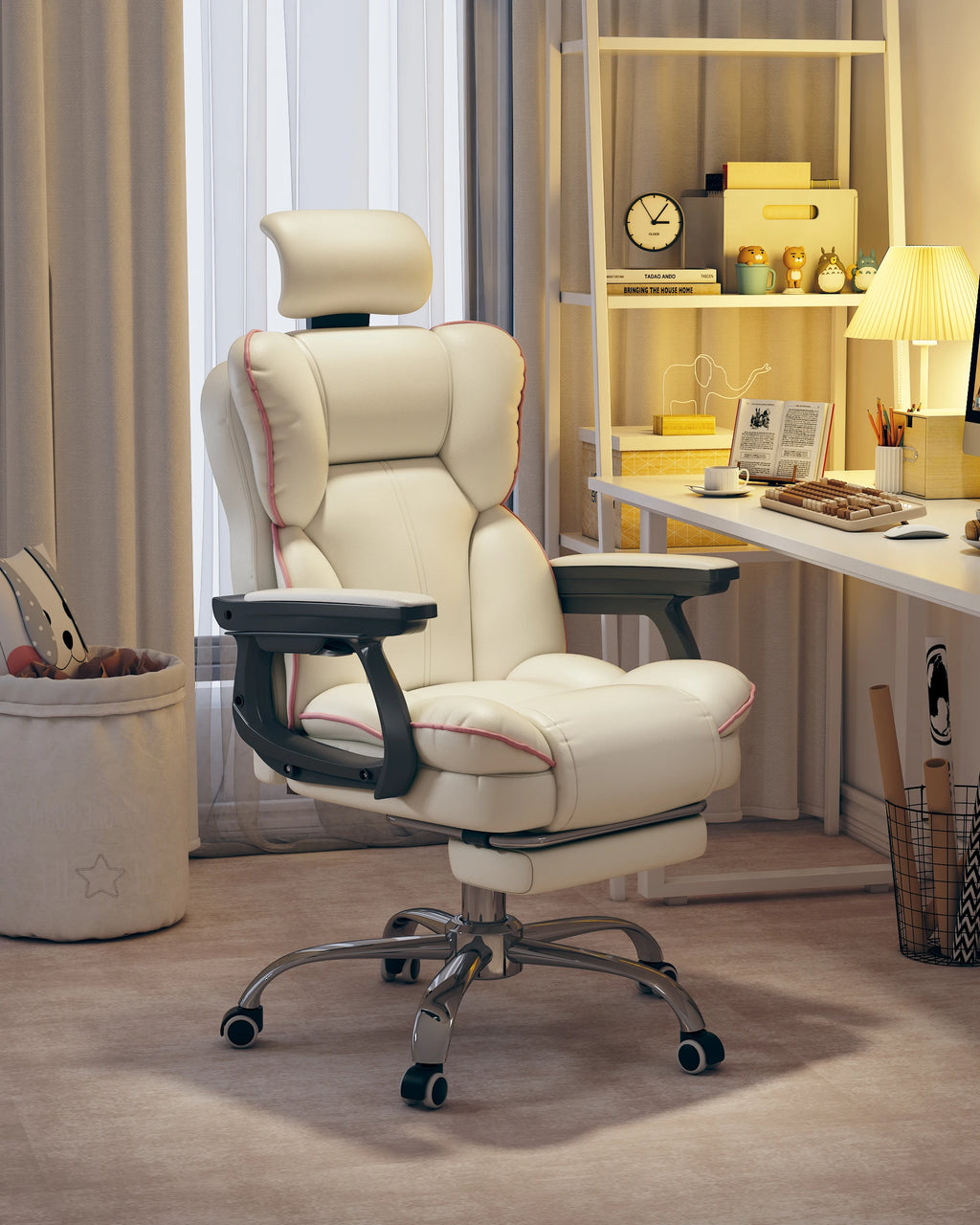 Ergonomic Chair PU Leather Computer Gaming Chairs Executive Gamer Chair Adjustable High Back Office Chair Office Furniture
