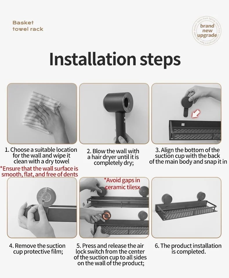 No Need To Drill Suction Cup rotating towel rack multi-bar folding rack towel rack Bathroom bath towel rack Kitchen storage rack