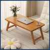 Foldable Tatami Coffee Table - Japanese Style Low Table for Bay Window & Living Room, Portable Bed Tea Table, table basse