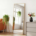 JHK 56"x21" Mirror with Aluminum Alloy Frame Full Length Mirror with Stand Floor Body Wall-Mounted Mirrors For Bedroom Bathroom