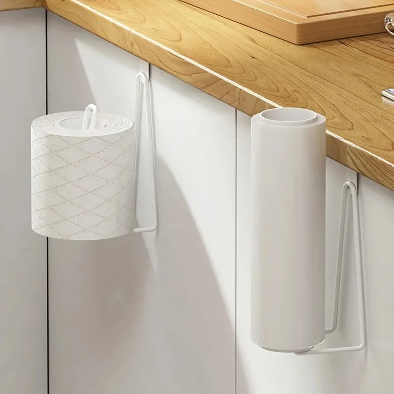 Stainless Steel Wall-Mounted Toilet Paper Holder - No Drill Space-Saving Design, Bathroom & Outdoor Storage Toilet Accessories