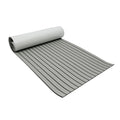 240x90cm EVA Foam Teak Floor Mat 6mm Thick Anti-Slip Self-Adhesive Pad Cuttable Waterproof Marine Carpet for Boat Deck RV Yacht